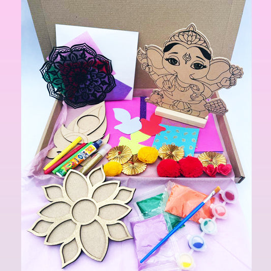 Kids Diwali 2022 Craft Box - Ganesha, Ram Sita, Laxmiji