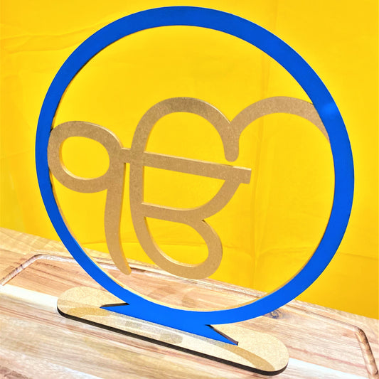 Ek Onkar shaped freestanding sign for decoration and gift