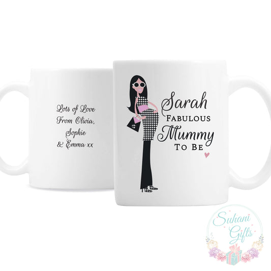 Personalised Fabulous Mummy To Be Mug-Suhani Gifts