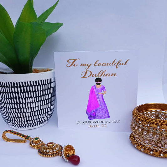 To my Beautiful Dulhan Card, Dulhan Card, Wife to be Card