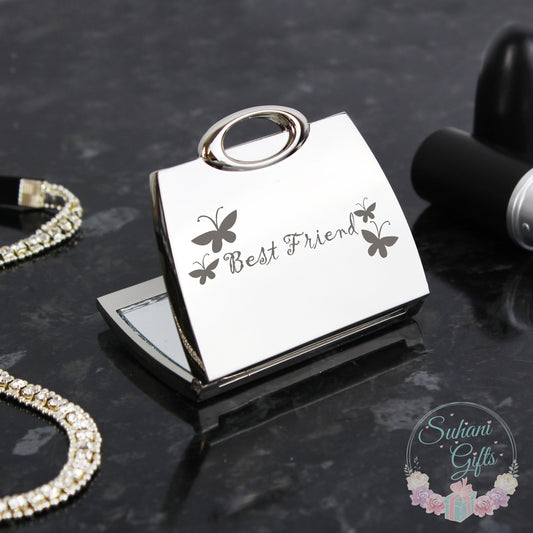 Best Friend Handbag Compact Mirror - Suhani Gifts