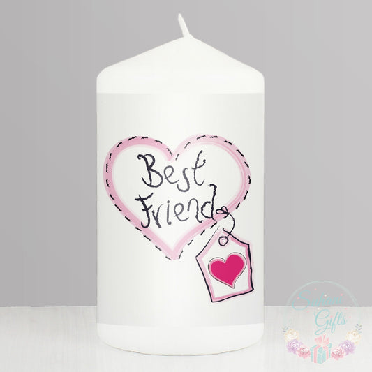 Best Friend Heart Stitch Candle - Suhani Gifts