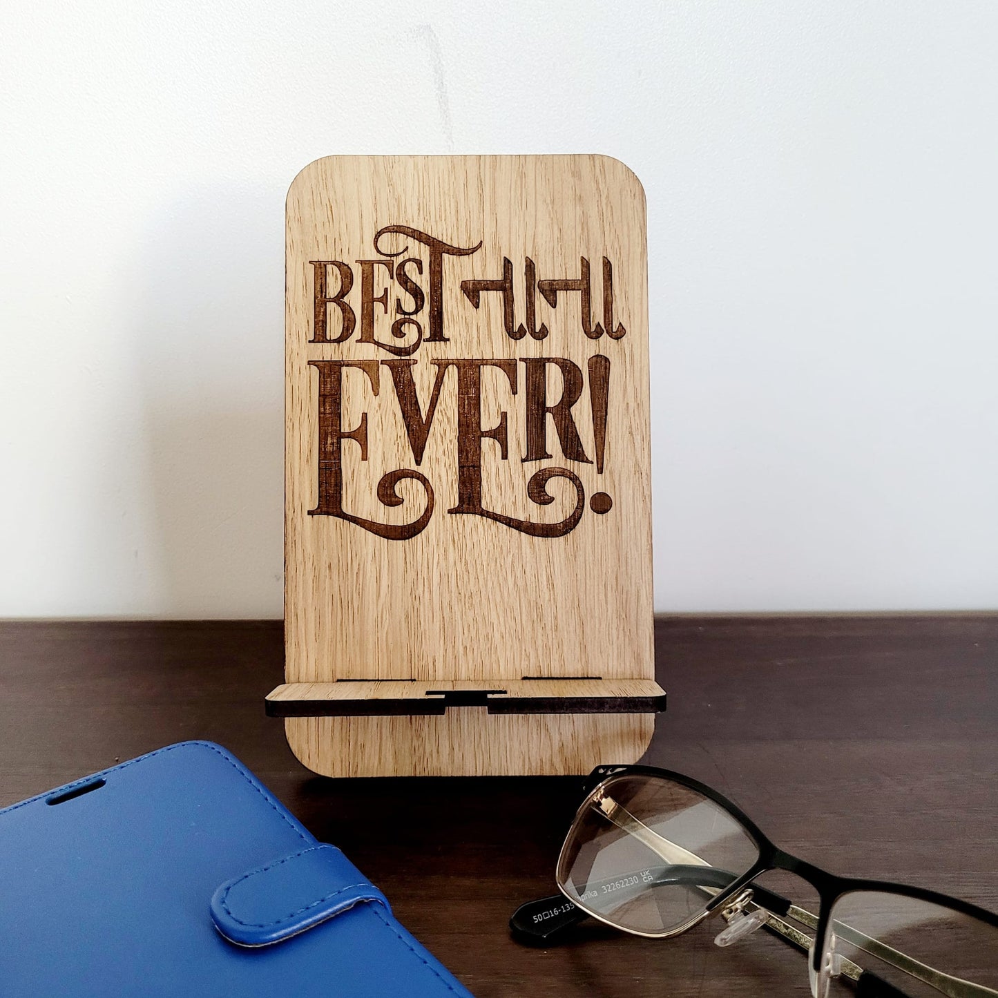 Indian Gift For Dada, Baa, Nana, Nani and Ma. Wooden Phone Holder Mobile Stand.