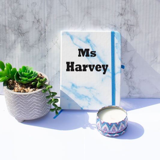 Teacher Notepad and Candle set