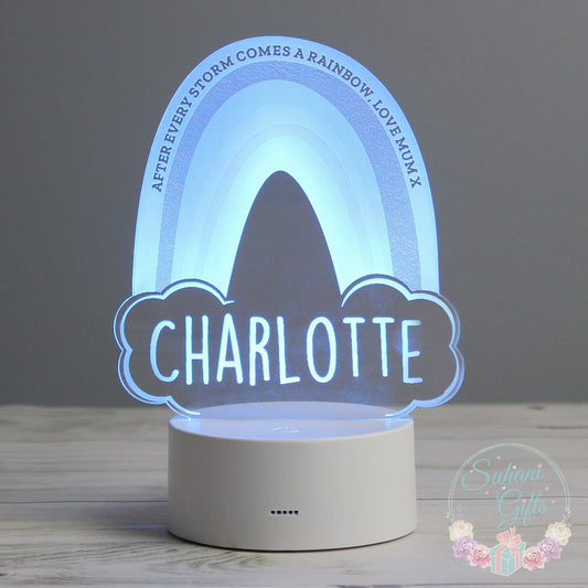 Personalised Rainbow LED Colour Changing Night Light-Suhani Gifts
