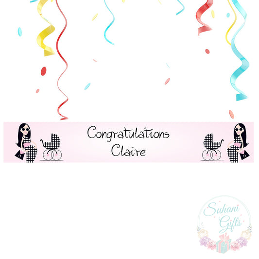 Personalised Fabulous Mum to Be Banner - Suhani Gifts