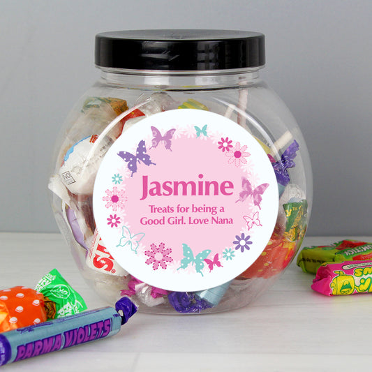 Personalised Butterfly Sweet Jars