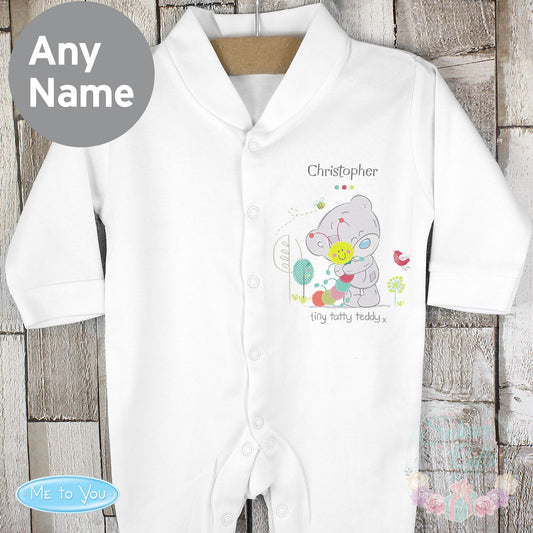 Personalised Tiny Tatty Teddy Cuddle Bug 0-3 Months Babygrow - Suhani Gifts