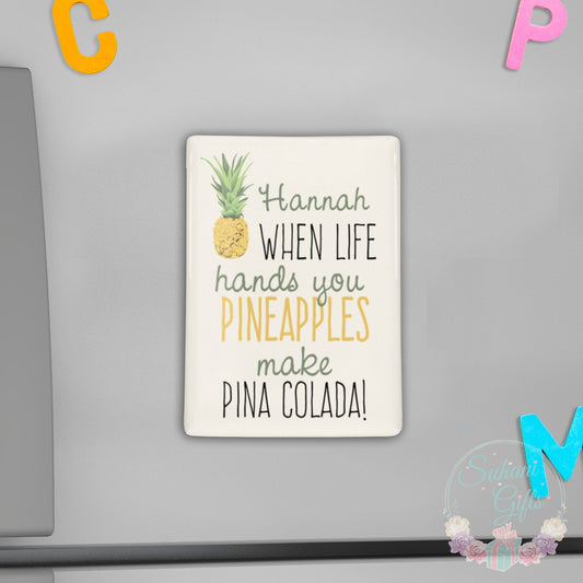 Personalised Pineapple Fridge Magnet - Suhani Gifts