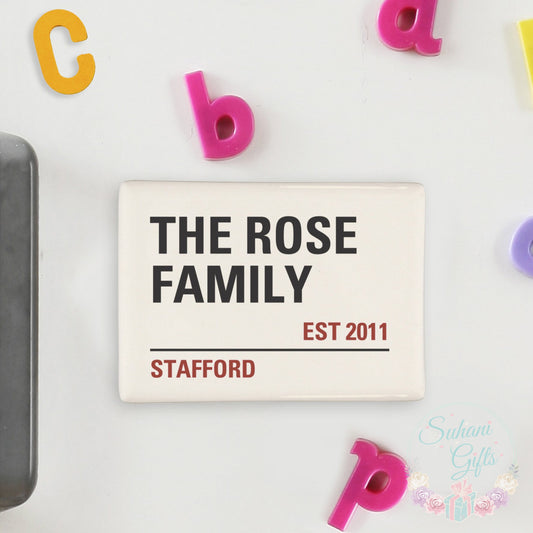 Personalised London Street Sign Fridge Magnet - Suhani Gifts