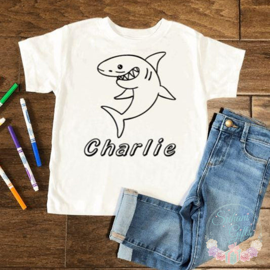 Personalised Shark Colour in TShirt-Suhani Gifts