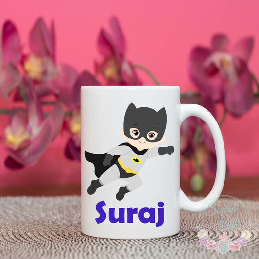 Personalised Boys Superhero Mug-Suhani Gifts