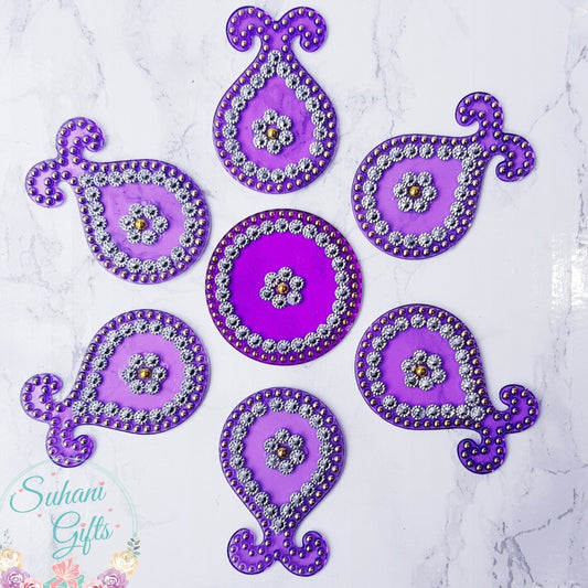 Diwali Decoration Rangoli Reusable Acrylic Set