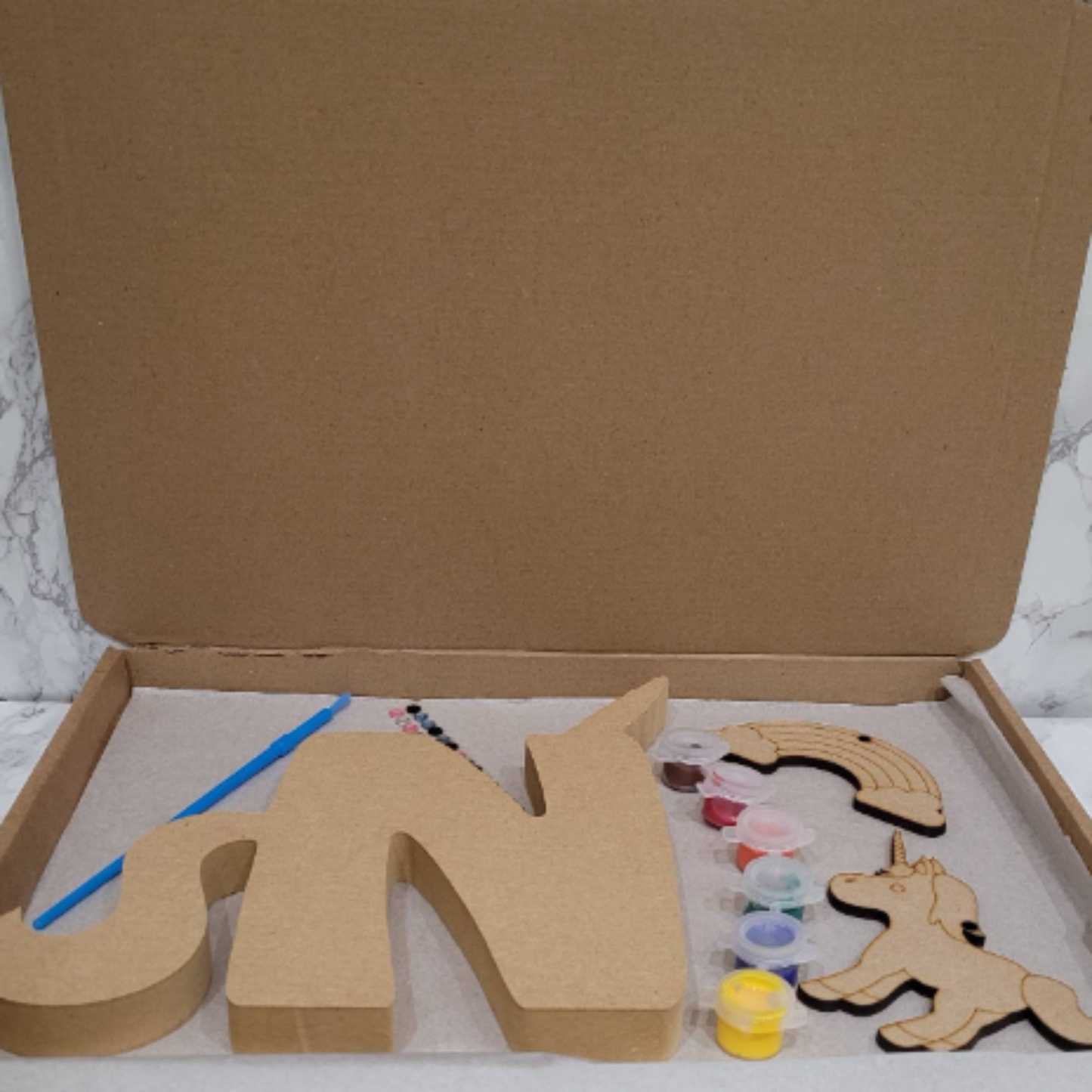 Unicorn Letter Box, Gifts for girls, Unicorn Activity Box ,Unicorn crafts, Letter Crafts, Girls Unicorn Crafts, 4 5 6 7 8 year old gift